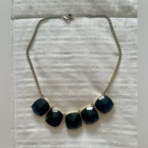 The Limited Black Stone Silver Necklace
